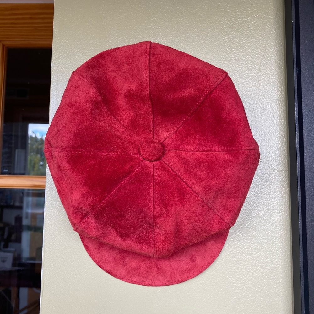 Vintage Nordstrom Leather Newsboy Cap